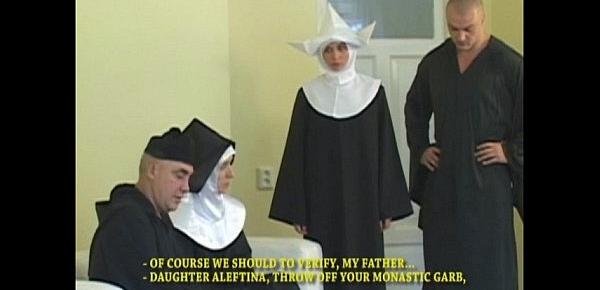  Sassy blond nun takes sexual punishment in the monastery
